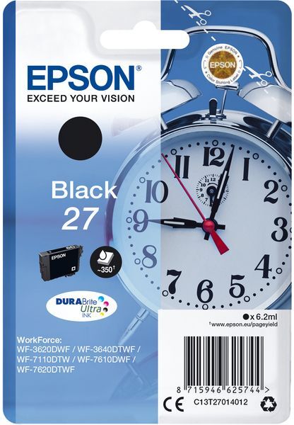 Epson 27 (C13T27014012) - Noir - Cartouche d'encre