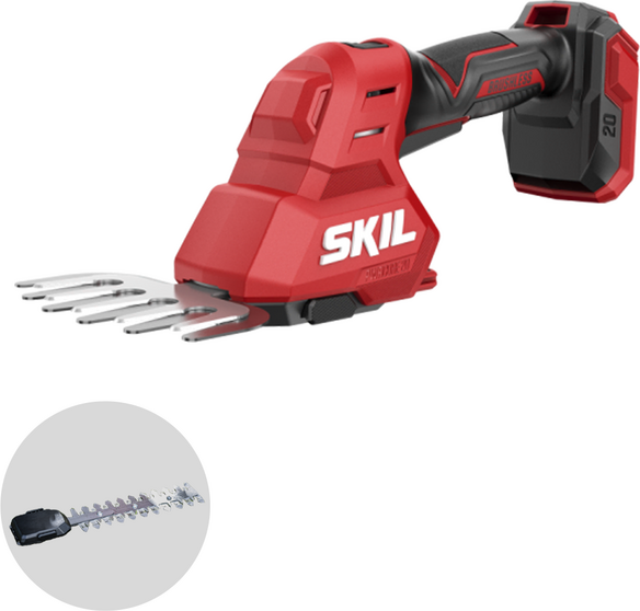 SKIL 0631 CA - Cisaille à gazon à batterie - Sculpte-haies - 20 V - SANS BATTERIE NI CHARGEUR