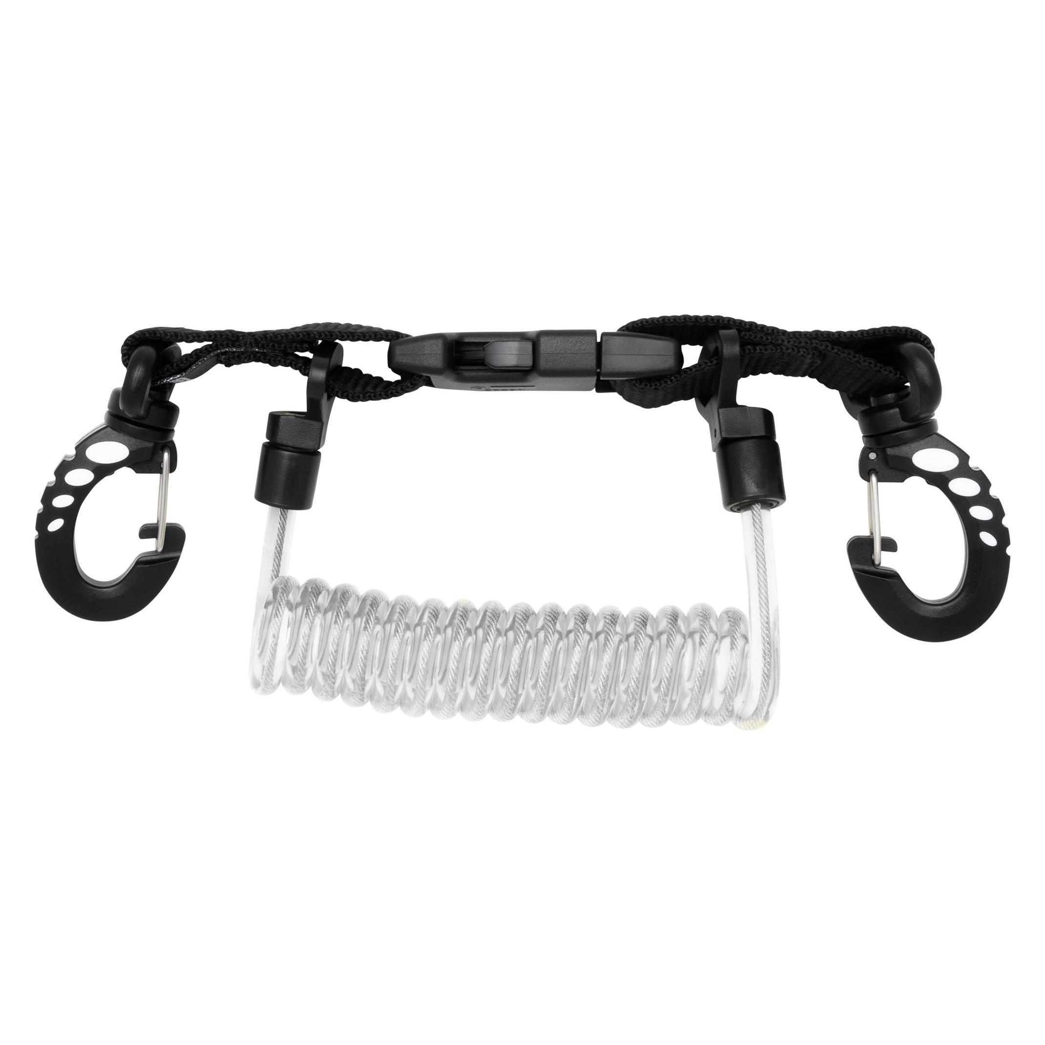 Cressi Coiled Lanyard with Clip Snaps (JA800100)