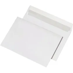 Mailmedia, Briefumschlag, ELEPA 30025137 Versandtaschen C4, ohne Fenster, haftklebend, 100 g/qm, weiss, 500 Stück (C4, 500x)
