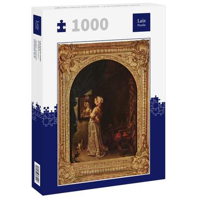 Lais Puzzle Frans van Mieris d. Ä. - Dame vor einem Spiegel 1000 Teile
