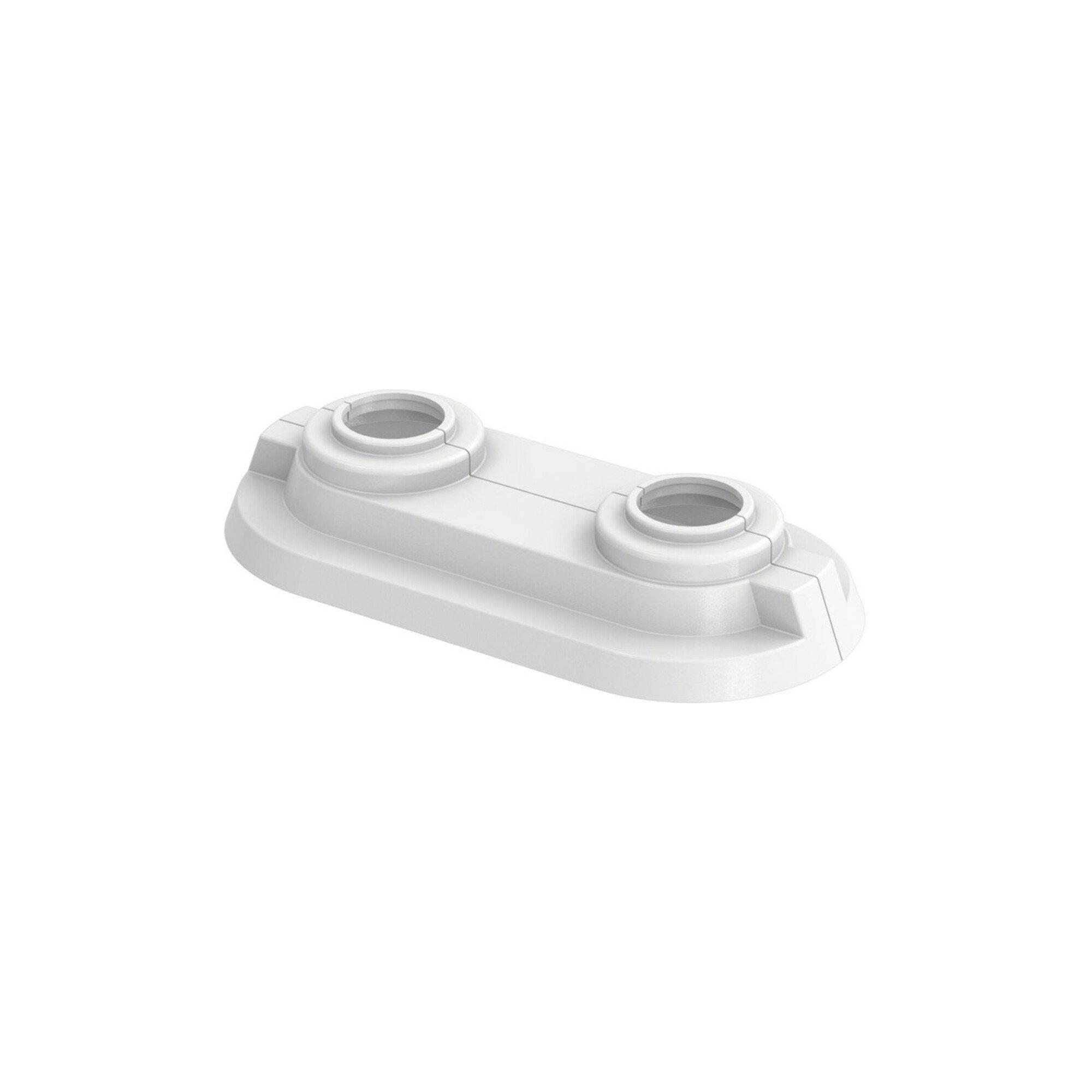 Flamco Doppelrosette RDC 50 50mm, Rohrdurchmesser 15mm, weiß (12555)