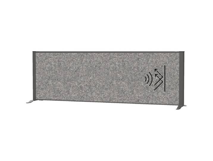MAUL Standtafel Sideboard-Trennwand MAULconnecto anthrazit 160/52,75cm Akustik dunkelg