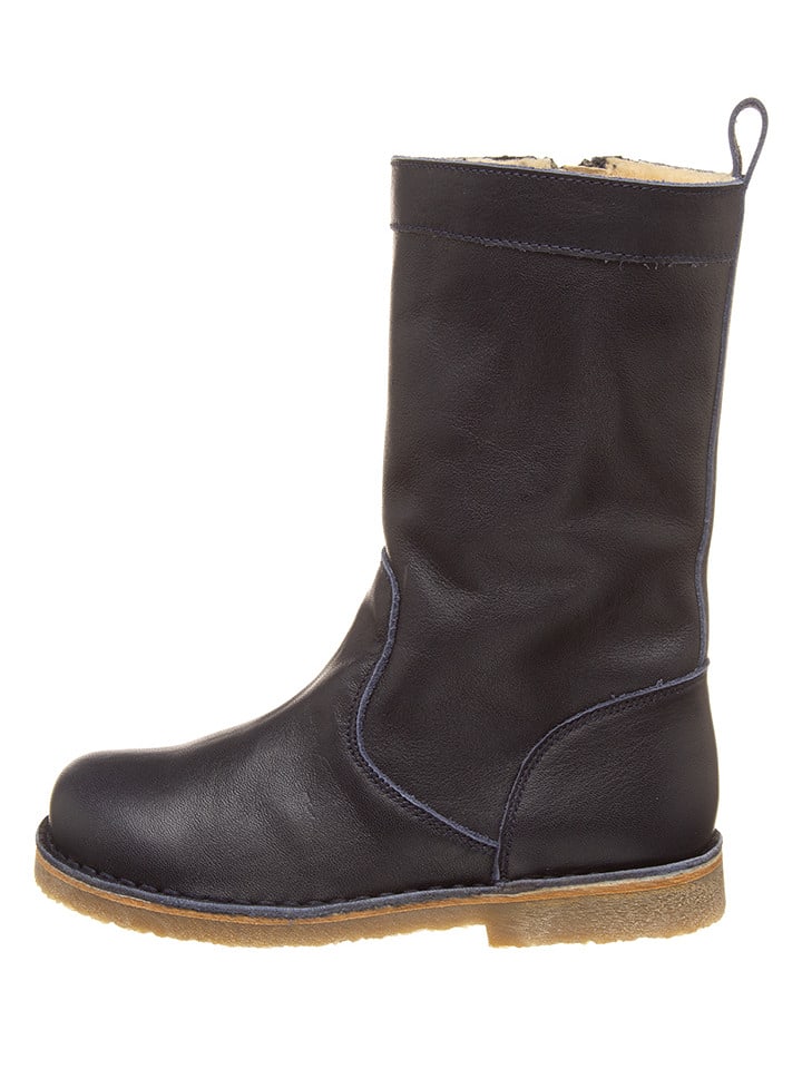 kmins Leder-Stiefel in Dunkelblau - 30