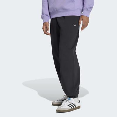 Sporthose ADIDAS ORIGINALS "TREFOIL ESSENTIALS, LOCKER GESCHNITTEN, FLEECE", Herren, Gr. XXL, N-Gr, schwarz (schwarz, normal, gr.), Obermaterial: 82% Baumwolle, 18% Polyester, Hosen Sporthose