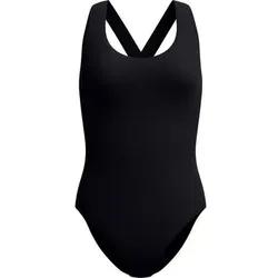SPEEDO Damen Schwimmanzug Solid Scoop Neck One Piece, Größe XL in Schwarz Schwarz