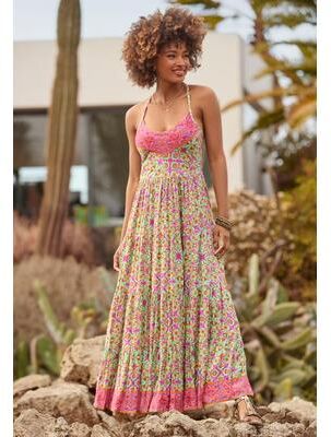 Plus Size Women's Abstract Sleeveless Maxi Dress by Joe Browns in Kaledoscop Geo Medallion (Size 20 W)