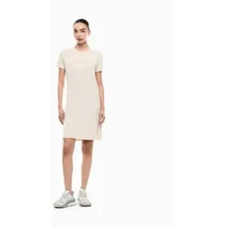 EA7 für Damen. 7W000478_AF12500 Kleid Evolution beige (M), Lässig, Baumwolle, Kurzarm