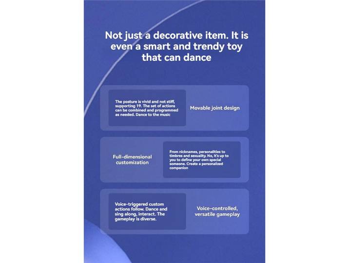 Robot Chatbot IA Y14A Chantant et Dansant, Perception Émotionnelle Intelligente, Affichage d'Émojis, Interaction Tactile, Compagnon IA