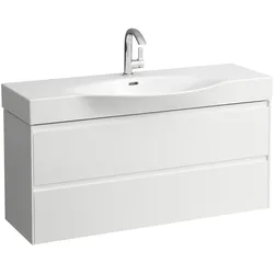 LAUFEN LANI für Palace Waschtischunterbau, 2 Schubladen, 1180x370x515mm, H4042221122601, Farbe: Weiß Matt