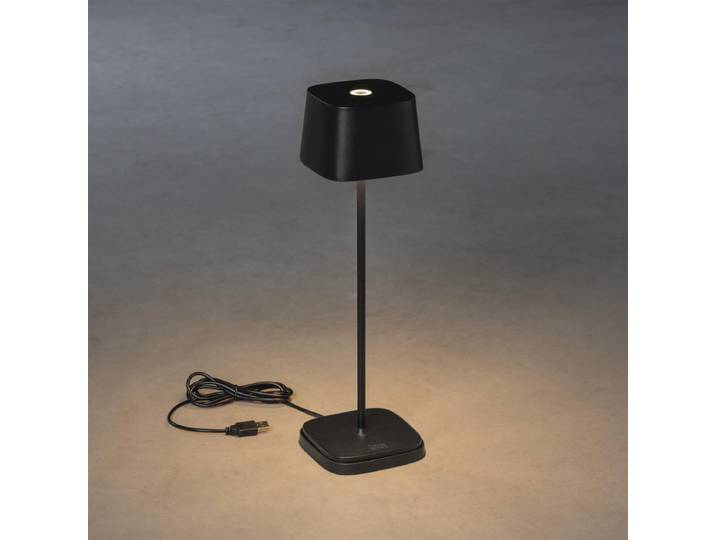 Konstsmide Akku-Tischleuchte Capri schwarz Indoor/Outdoor 7814-750