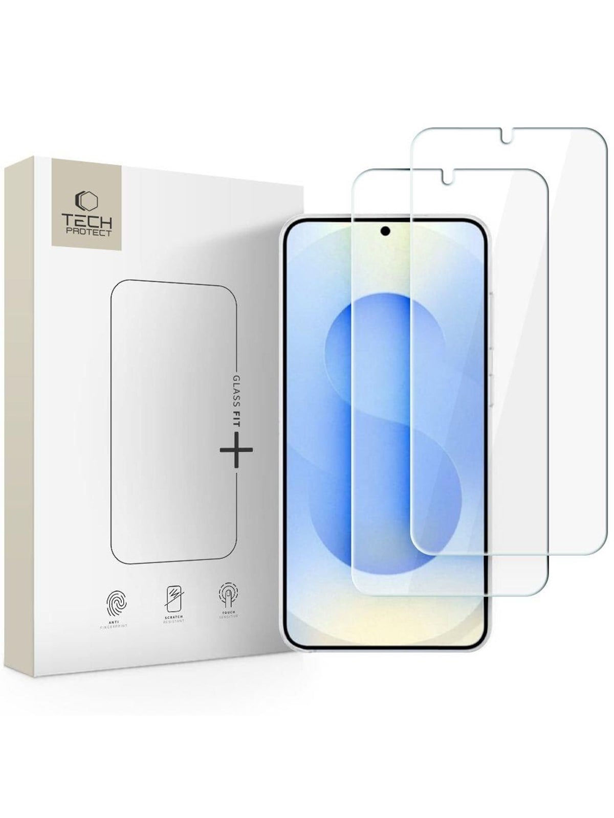 Tech-Protect GLASS FIT+ 2-Pack Tempered Glass for Samsung Galaxy S26