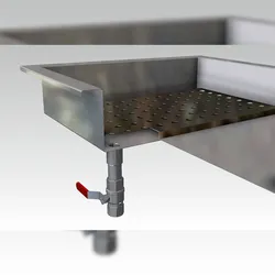 CombiSteel Gemahlener Eisbehälter Einbau 3/1 Gn