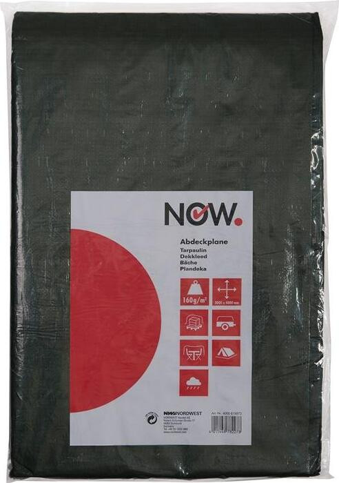 Super Tarb Stofdoek, olijgroen, B: 400 cm, H: 300 cm