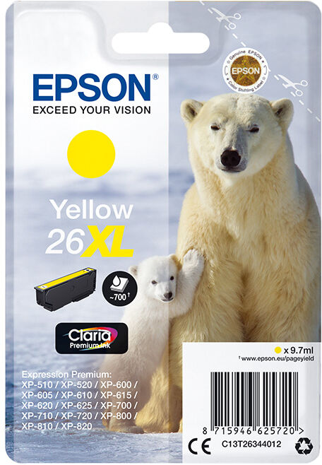 TINTEIRO EPSON 26XL AMARELO