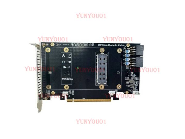 Carte adaptatrice SXM2 vers PCIe compatible avec Nvidia Tesla P100 V100 16 Go 32 Go avec support