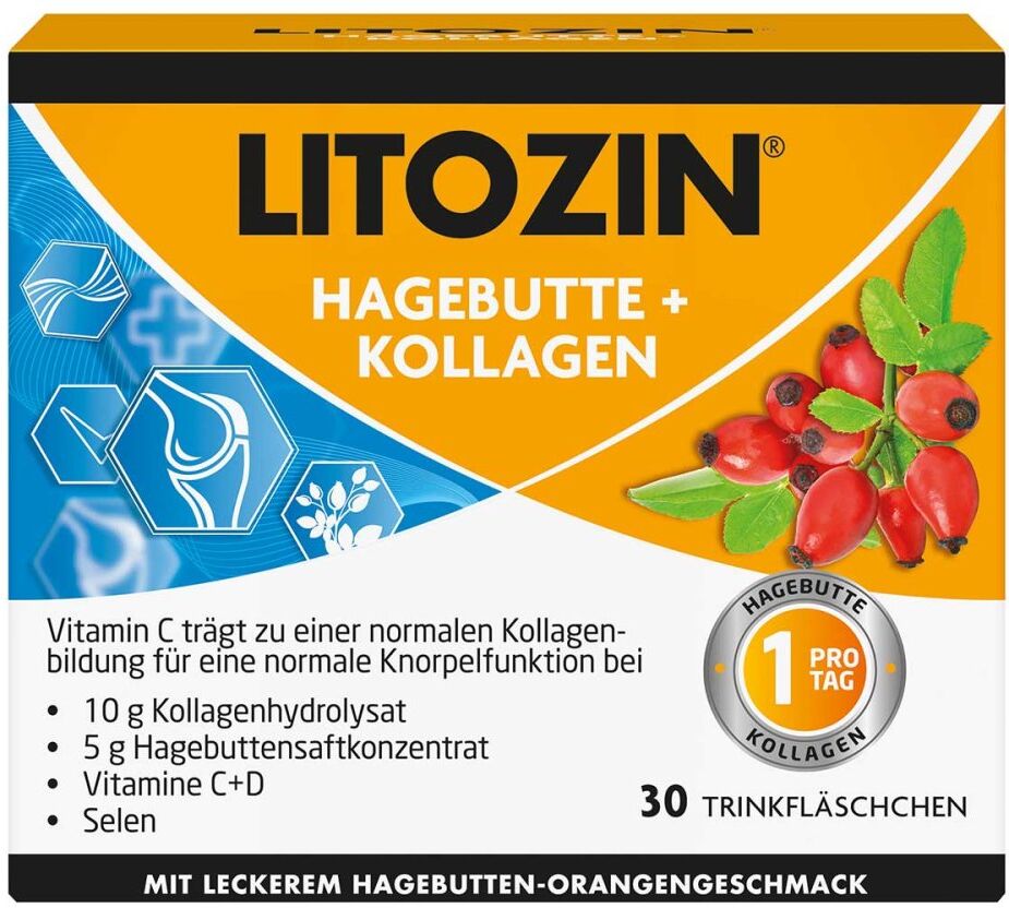 Litozin Hagebutte+Kollagen Trinkfläschchen