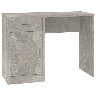 Helloshop26 - Schreibtisch Tisch Arbeitsplatz Computertisch Arbeitsmöbel mit Schublade und Schrank 100 x 40 x 73 cm grau 02_0023453