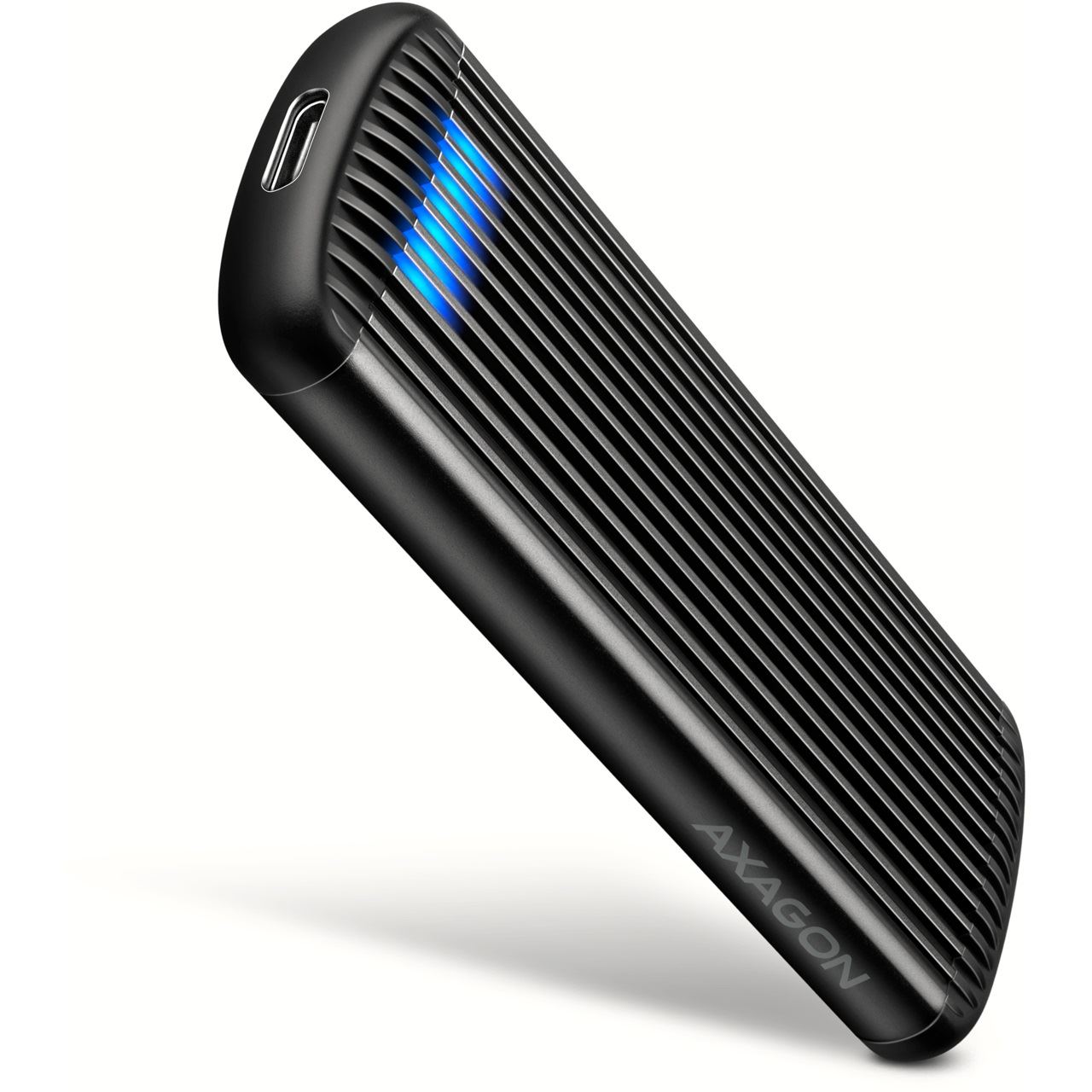 AXAGON EEM2-SC SSD-Gehäuse, M.2 NVMe, USB-C 10Gbit/s, Aluminium - schwarz