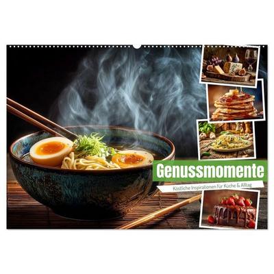 Genussmomente (Wandkalender 2026 DIN A2 quer), CALVENDO Monatskalender