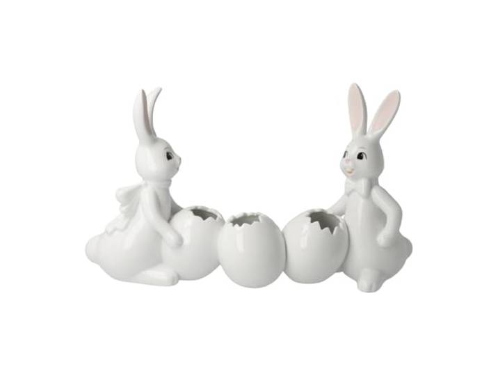 Goebel Hasenfigur Hase mit Vase Spring Feelings - Snow White Ostern