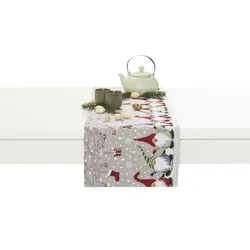 como Tischläufer  Weihnachtswichtel , mehrfarbig , Baumwollmischgewebe , Maße (cm): B: 32