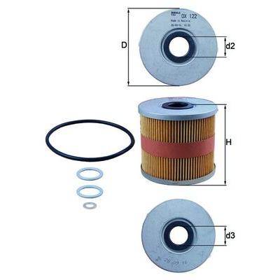 KNECHT Ölfilter OX 122D Filtereinsatz 85mm für CUPRA VW