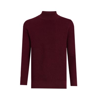 Rollkragenpullover FELIX HARDY "Rollkragenpullover", Herren, Gr. M, rot (bordeaux), 100% Baumwolle, hoch geschlossener Ausschnitt, Pullover Rollkragenpullover