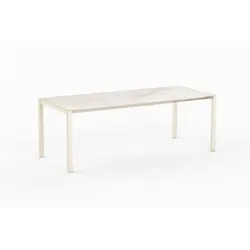 sitMOBILIA Gartentisch mit Auszug Etna 160/220 x 95 cm Aluminium Powder