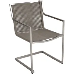 Garden Pleasure Freischwinger SIENNA, Edelstahl / Rope Khaki - Einzelstück