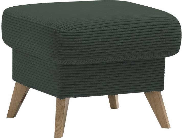 Hocker EXXPO - SOFA FASHION Samso, kompakte und bequeme Sitzgelegenheit in aktuellem Cord Bezug , braun (pine), B:57cm H:47cm T:57cm, Hocker, Hocker