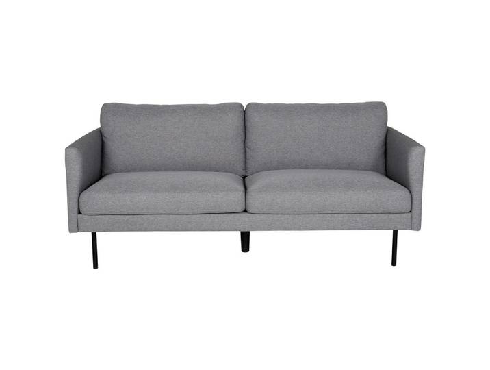 Livetastic 2-Sitzer-Sofa, Grau, Schwarz, 180x78x80 cm, Wohnzimmer, Sofas & Couches, Sofas, 2-Sitzer Sofas