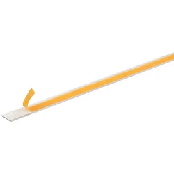 Alberts® Flachstange selbstklebend, Alu, Länge 2,6m-weiß kunststoffbesch.-30 mm