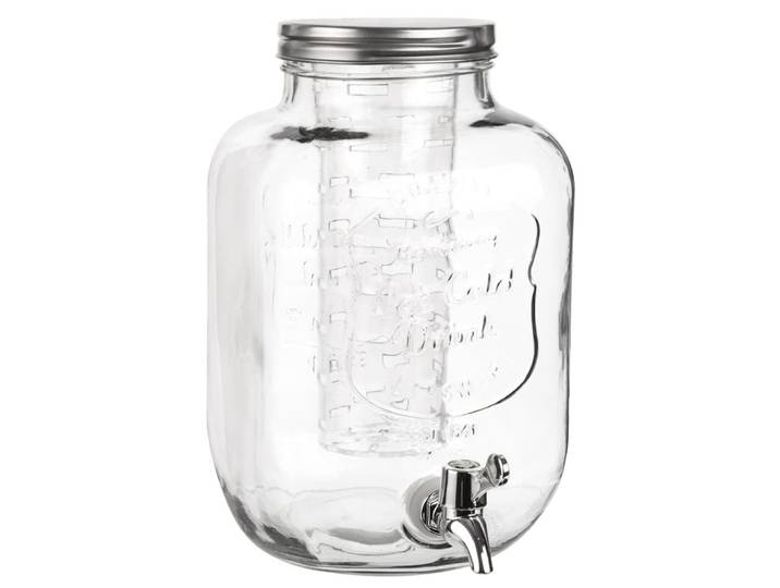 Getränkespender aus Glas mit Filter 5L