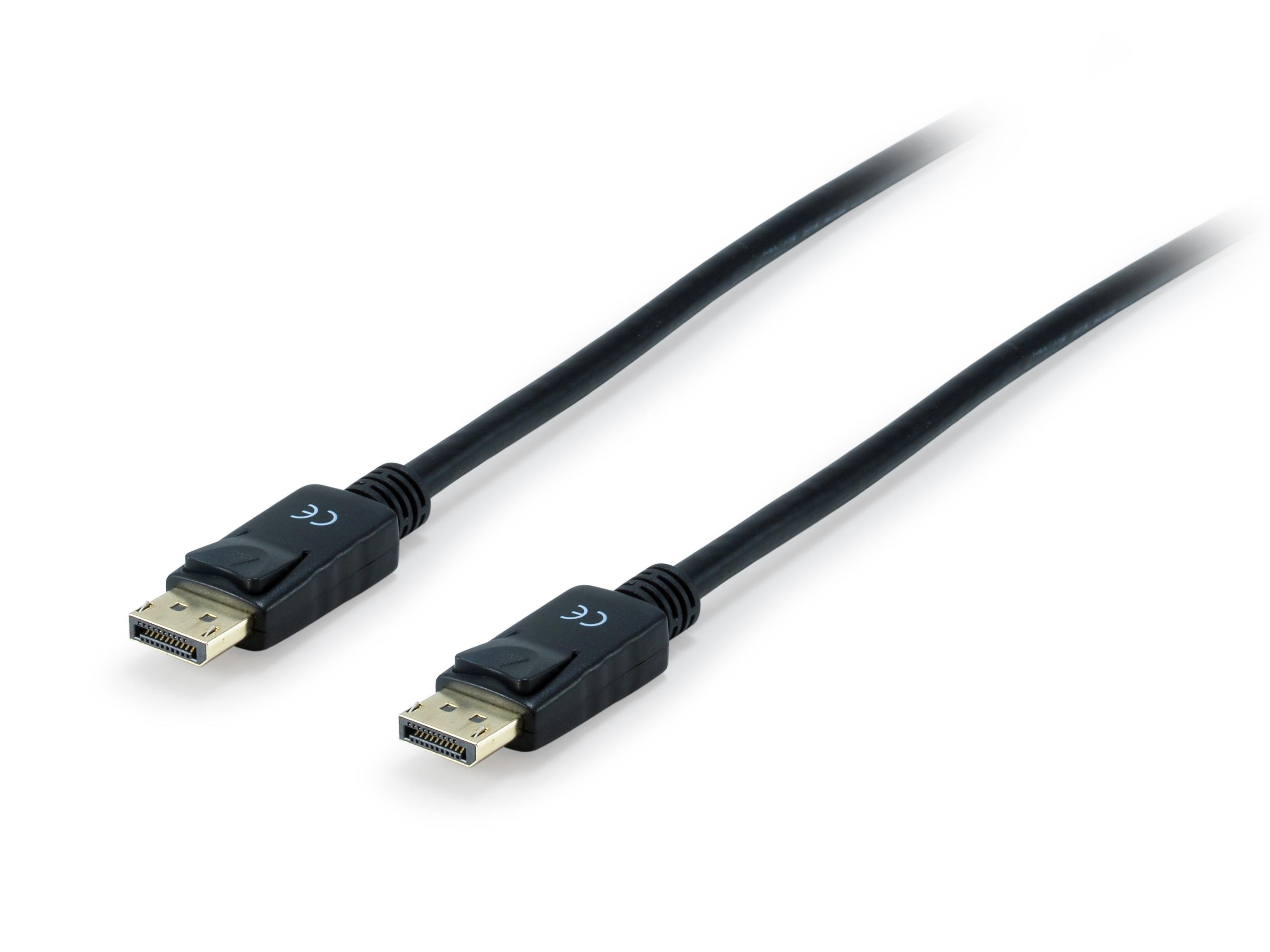 Equip 119253 DisplayPort 1.4 Kabel, Stecker auf Stecker, 3m, schwarz