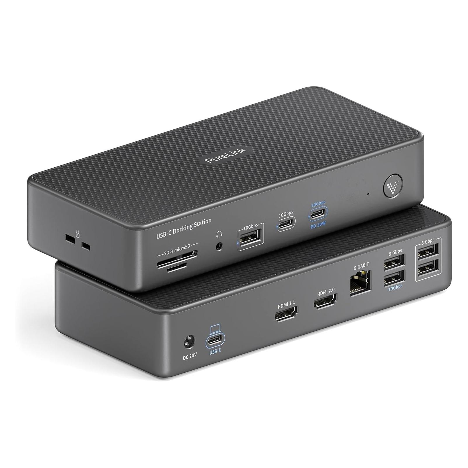 Purelink Vuelogic - USB4 Dock-D200-Dual Display (USB-C, 14 Ports) (VL-D200)