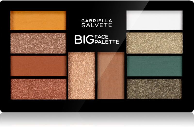 Gabriella Salvete Big Face eyeshadow palette with a highlighter with bronzer 01 12 g