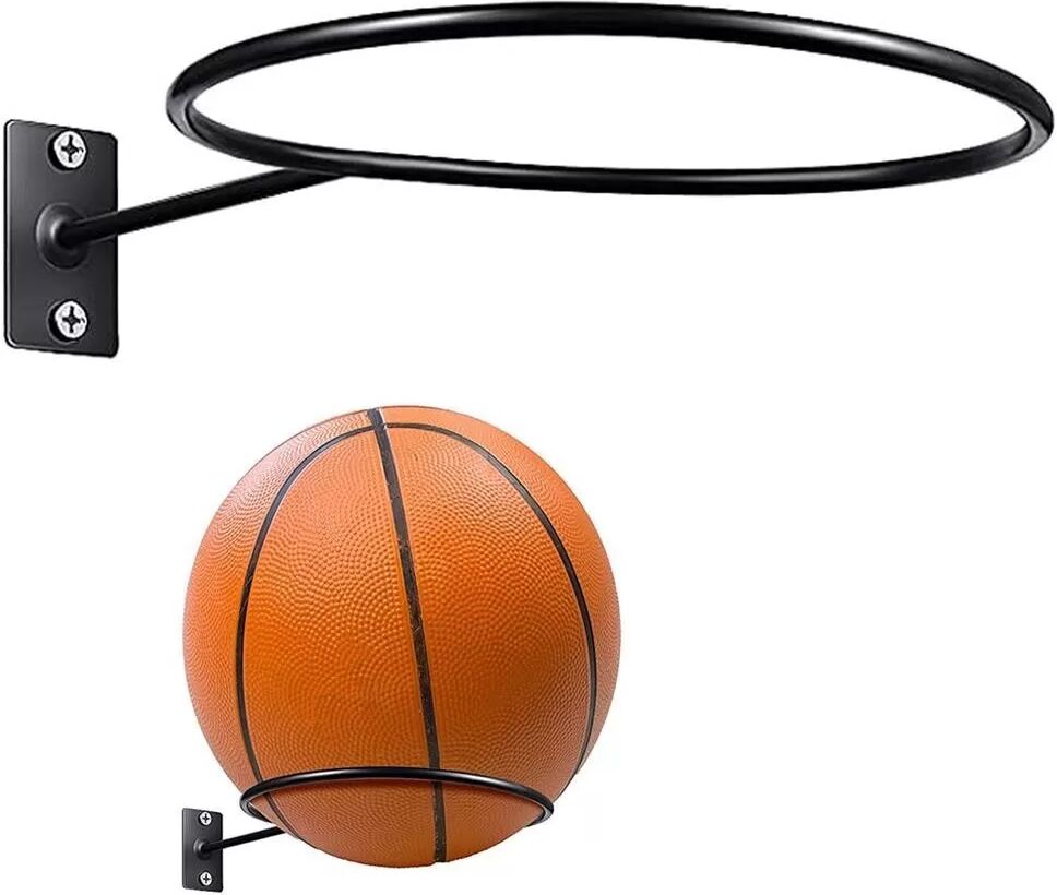 INF Wandmontierter Ballhalter / Ballaufbewahrung für Basketbälle, Fußbälle