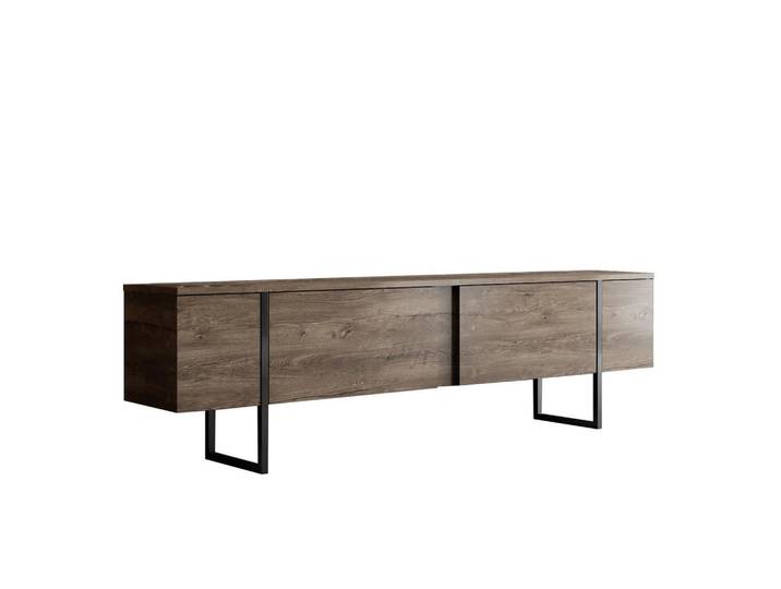 Habitat Garten Tv-Möbel luxe beige, Beige, Goldfarben, Holz, 30x50x180 cm, Wohnzimmer, TV Möbel, Lowboards, Lowboards stehend