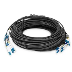 Digitus Vorkonfektionierte Glasfaser Universal Breakout Kabel, Singlemode OS2, 8 Fasern, LC/UPC - LC/UPC