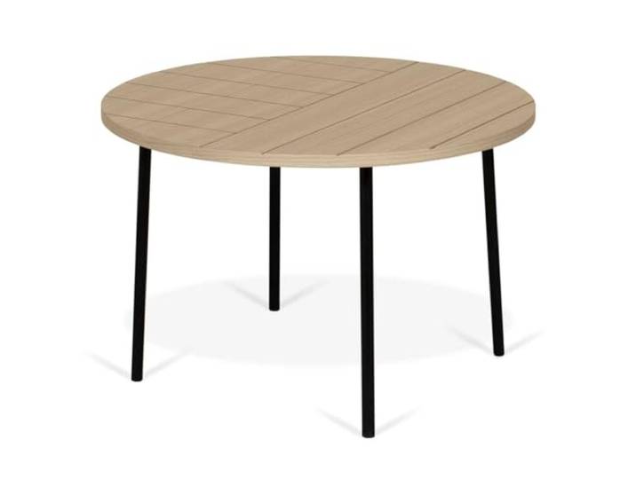 Temahome, Ply 70 Couchtisch, 70x70x45 cm, Eiche/Schwarz