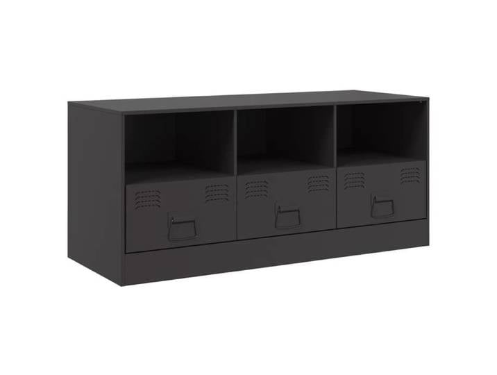 Mode Meuble de salon - vidaxl - Meuble TV/hifi - noir 99x39x44 cm acier - pour maison N1B17614