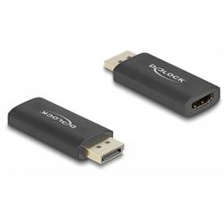 Delock 61055 DisplayPort / HDMI Adapter [1x DisplayPort Stecker - 1x HDMI-Buchse] Schwarz 0 cm