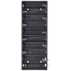 AccuCell Batteriehalter für 10 Mignon AA LR6 Nebeneinander Batterie, Akku – Batteriehalter AA Mignon, Batterie Halterung Elektronik (Kunststoff)