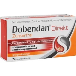 Dobendan Direkt Zuckerfrei Flurbiprofen 8.75mg Lt 24 ST