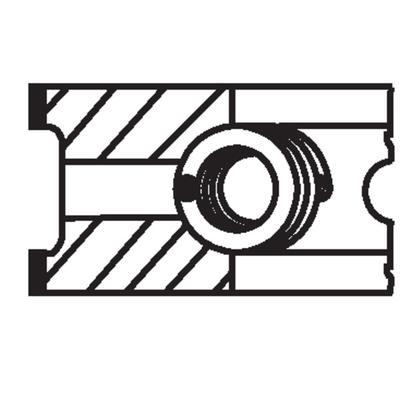 MAHLE Kolbenringsatz 021 62 N0 für RENAULT