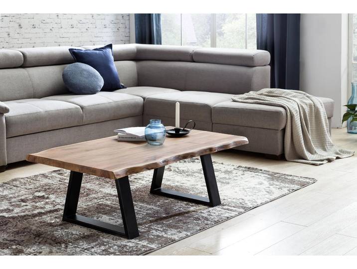 Table basse GAYA en acacia massif tronc d'arbre