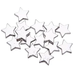 Sternperlen, silber, 1,5 cm, 24 Stück