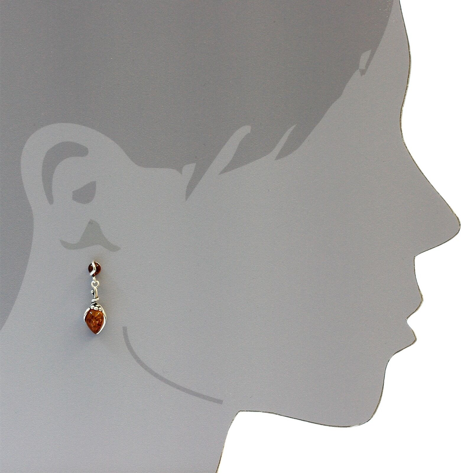 Paar Ohrhänger OSTSEE-SCHMUCK "Ostsee-Schmuck Ohrhänger Traube Ohrhänger Traube", weiß (weiß, neutral), Ohrringe, Damen, 28 x 9mm, Silber 925 (Sterlingsilber), Paar Ohrhänger