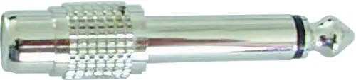Sintron X-5044 Audio Adapter [1x Klinkenstecker 6.35mm - 1x Cinch-Buchse] Silber